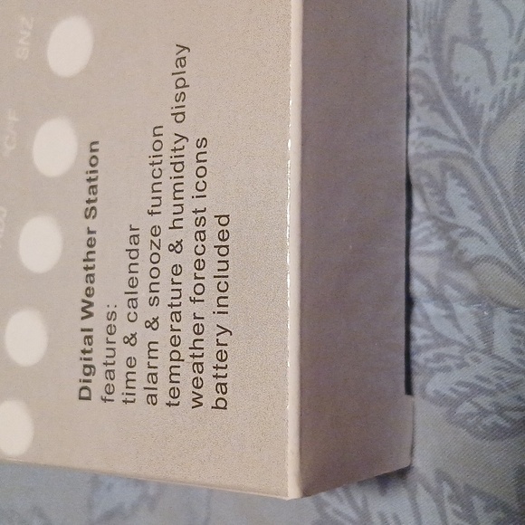 Digital Weather Station with Black Display Set of 2 - Picture 4 of 4